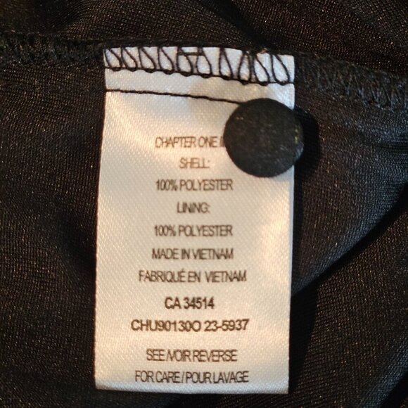 Haver London black/orange floral design pullover Blouse.  Size XL - Picture 9 of 10